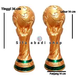 Trophy Piala Dunia Aesthetic Unik Murah Tinggi 36 cm