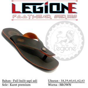 sandal kulit asli sapi terbaru model japit pria dewasa