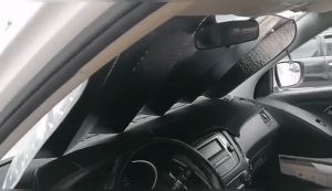 SIMPLYBEST Car Sun Shade Windshield Car Sun Visor Foldable UV Ray Reflector Protector Keeps Vehicle Cooling