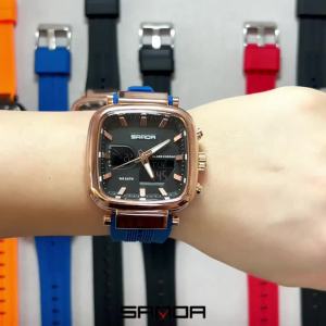 Sanda | Fashion SANDA New 6282 Luxury Mens Electronic Watch Dual Monitor Sports Waterproof Night Light Mens Electronic Watch