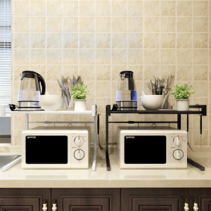 Multifunction Oven Shelf Organizer with Hooks