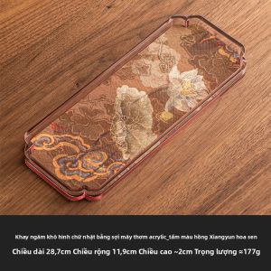 JISU | Khay Trà Phong Cách Trung Quốc Mới