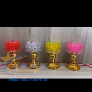 Đèn thờ hoa sen led xi số LX01/LX02/LX03/LX04 đổi nhiều màu dùng thờ cúng bàn thờ ông bà gia tiên