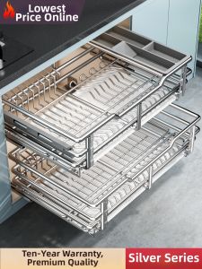 Tổng Hợp Kéo Ra Đôi Tầng Inox 304