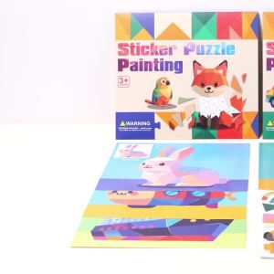 Bộ Tranh Ghép Hình Dán 3D Dành Cho Trẻ Em Với Chủ Đề Động Vật & Giao Thông - 8 Mẫu Dễ Dán Hoạt Động Giáo Dục Giúp Tăng Cường Kỹ Năng Vận Động Tinh Và Khả Năng Sáng Tạo
