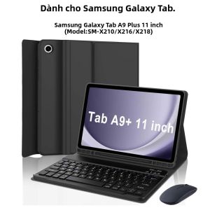 Ốp Bàn Phím Samsung Galaxy Tab A9 Plus 11 Inch Có Khe Cắm Bút Bàn Phím Bluetooth - Ốp Máy Tính Bảng TPU Chống Sốc Chống Nước Dành Cho A9+ 11