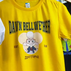 PYD ZooTopia University Series Nick wilde Judy Hoops Chief Bogo Dawn Bellwether T-Shirt