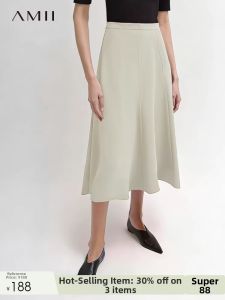 AMII | Summer Elegance Office-Style High-Waist Fish Tail Skirt