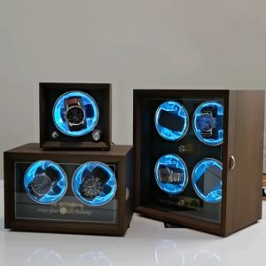 กล่องหมุนนาฬิกา ดีไซน์หรูหรา watch winder กล่องหมุนนาฬิกาอัตโนมัติ ปรับได้ 4โหมด