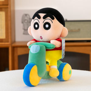 Crayon Shinchan Sang Trọng Đồ Chơi Búp Bê Đi Xe Máy Nhồi Bông Gối Quà Tặng Cho Trẻ Em Sinh Nhật Mềm Thỏ Chất Liệu Nhung
