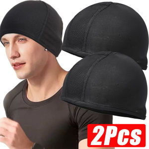 2pcs Sports Cycling Skull Cap / Quick Dry Cycling Cap / Anti-sweat Breathable Sports Hat / Motorcycle Helmet Liner Cap / Outdoor Soft Hat for Cycling Running