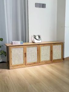 SUNNY BIERE TỦ GIÀY TRE GỖ GẤP GỌN Tủ đa năng chống ẩm/chống côn trùng - Mặt phủ bóng dễ lau chùi tiết kiệm diện tích
