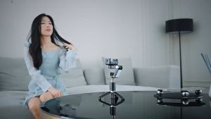 Q18 4in1 Gimbal stabilizer 360° Rotation Tripod with Wireless Remote for Smartphone Phone Stabilizer