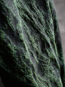 Vải Thêu Họa Tiết Nổi Màu Xanh Lá Cây Cổ Điển Vải May Quần Áo Họa Tiết Tối Thiết Kế Đồ Dùng Thủ Công DIY Vải