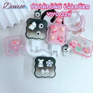 Vivo 33w & 44w & 18W & 15W| Pelindung Kabel Carger Pelindung Adaptor Charger Pelindung Carger HP Android Motif Terbaru Cantik Lucu Bervariasi