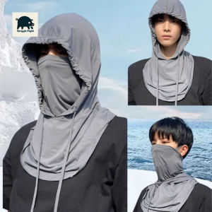 Adjustable Outdoor Fishing Hat Balaclava Men Women Hiking Face Mask Sunscreen Protection Face Cover Neck Wrap Cover