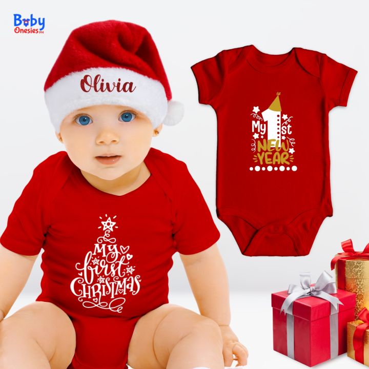 Baby Onesies PH My First Christmas NewYear Onesie Holiday Outfit 012