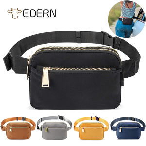 EDERN Waterproof Nylon Sports Waist Bag for Men Women Outdoor Running Travel Fanny Pack Chest Bag Fashion Casual Cellphone Pouch Belt Bag