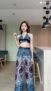 4 ลาย กุหลาบ ผูกหน้า กางเกง ร้านค้าส่งไว สาว/สาวใหญ่ ล่าสุด