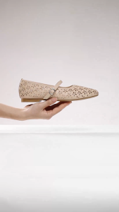 Giày Búp Bê Nữ CINDER Mũi Nhọn Đế Bệt Mary Jane Lưới Quai Ngang Kiểu Dáng Đơn Giản | MIDORI STUDIO