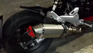 38-51mm/ 470mm/18.6 ปลายท่อมอไซค์ Silencer