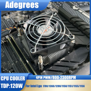 CPU Air Cooler Aluminum Core PC Radiator 4PIN PWM PC Processors CPU fan for Intel 1150/1151/1155/1156/1700/1200/1366 Ventilador