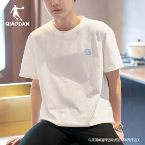  Mens Loose Fit round Neck Short Sleeve T-Shirt Breathable Sportswear Casual Style Comfortable Cotton Polyester Blend