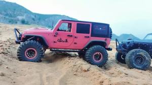 RS | 4Pcs 2.2" Beadlock Wheel Rim Rubber Tire Set for 1/10 RC Crawler TRX-4 Axial SCX10 90046 D90 Voodoo KLR
