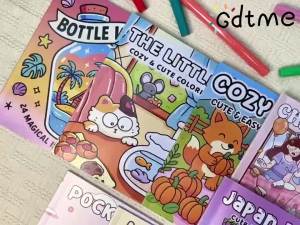 INTERESTING TEXT Coloring Book for Adult and Teen Featuring Relieve Stress Kill Time DIY Painting Drawing