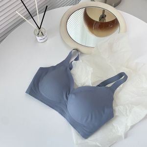 85 Shop - M-3XL New Latex Plus Size Bra Womens Thin Section Non-Marking Bras Anti-Sagging Sports Steel Ring