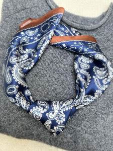 Retro Bold Hangzhou Silk Satin Square Scarf Versatile Fashionable Men Women All Seasons Small Size True Silk Headwear Accessory