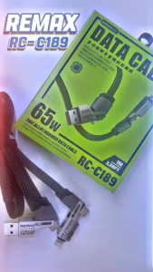 Original  Super Fast Charging 65W 4 In 1 Compatible With Ip USB Type C To C Data PD Cable RC-C189