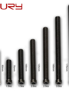 FURY Billiard Cue Stick Weights Screw Accessories Heavy Head Cue Rod Iron Billiard Cue Accessories Sports Fitness Fans Supplies