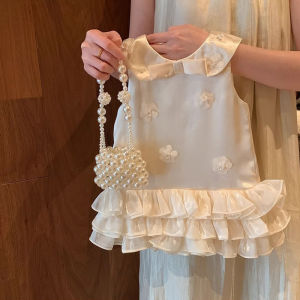 Baby Girls Dress for Birthday Party Wedding Lace Big Bow Dresses Infant Girl 1st Birthday Baby Set Princess Beige Baptism Dress