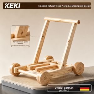 Intelligent Solid Wood Baby Walker