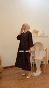 Daster Gamis Rayon LD 112 | Daster Rayon Motif Kekinian Tangan 3/4 Rayon Premium Stylish