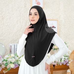 Kulsoem - Hijab Instan Malay Dagu - Kerudung Bergo Premium - Jersey