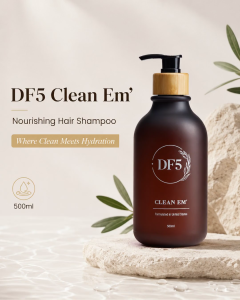 DF5 Cleansing Buddy Kit – Oily Scalp Deep Cleanse + Scalp Comb Set (x2 500ml)