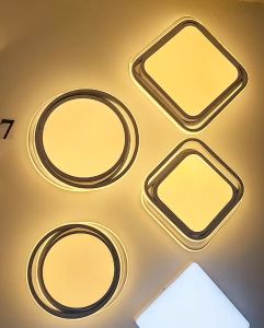 Đèn ốp trần gắn tường Decor 3 màu Vuông Tròn 30x30cm 50W 35x35cm 70W 12 tháng bảo hành