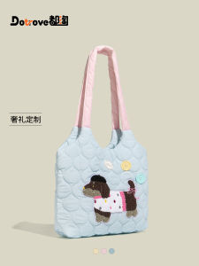 Túi Tote Đồ Đi Làm Cỡ Lớn Dung Tích Túi Tote Đồ Đi Làm Túi Tote Hình Chó Cá Chân Vai Đơn Túi Tote Quà Tặng Sinh Nhật Cho Nữ Túi Tote Mềm