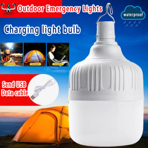 Outdoor Emergency Lights Portable Lights Bulb USB Rechargeable Light Dimmable Emergency Waterproof Lanterns For Outdoor Night Market Stall Camping 便携式灯泡 应急灯泡