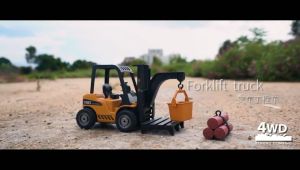 REDFIRE TOYS MAINAN RC FORKLIFT REMOTE TRUCK GARPU 2.4GHZ MUSIK LAMPU