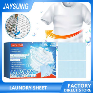 Jaysuing Laundry Tablets Cleaning Childrens Clothing Laundry Soap Concentrated Washing Powder Detergent Washing Machines Concentrated Laundry Tablets Decontamination Laundry Detergent Soap Paper Washing Machine Strong Clothes Cleaning Sheet