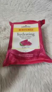 Burts Bees Hydrating Pre-moistened Facial Cleanser Towelettes with Watermelon for All Skin Types 30 Count