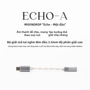 MoonDrop | Ampli Giải Mã Âm Thanh HIFI Không Mất Dữ Liệu 3.5mm Đơn