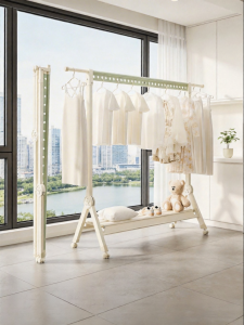 MINGZHI | Foldable Mobile Multi-functional Clothes Drying Rack