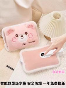 Intelligent Digital Display Safe and Explosion Protective Charging Hot Water Bag Two-Side Hand Putting Stuffed Hand Warmer Automatic Power off Hot-Water Bag Warmer