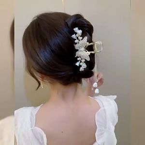 NEW Jepit Rambut Korea Fashion Jedai Kristal Mutiara KUPU2 Wanita Elegan High Quality Impor