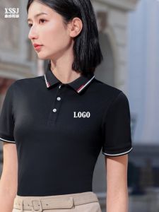 Ice Silk Cotton Womens T-Shirt Work Uniform Polo Shirt Short Sleeve Kindergarten Teacher Garden Uniform Physical T-Shirt