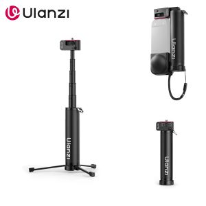 Ulanzi MT98 Invisible Selfie Stick Handheld Foldable 57cm with 1/4 Mount For insta360 X5 X4 DJI Action 4 5 6 Tripod Accessories